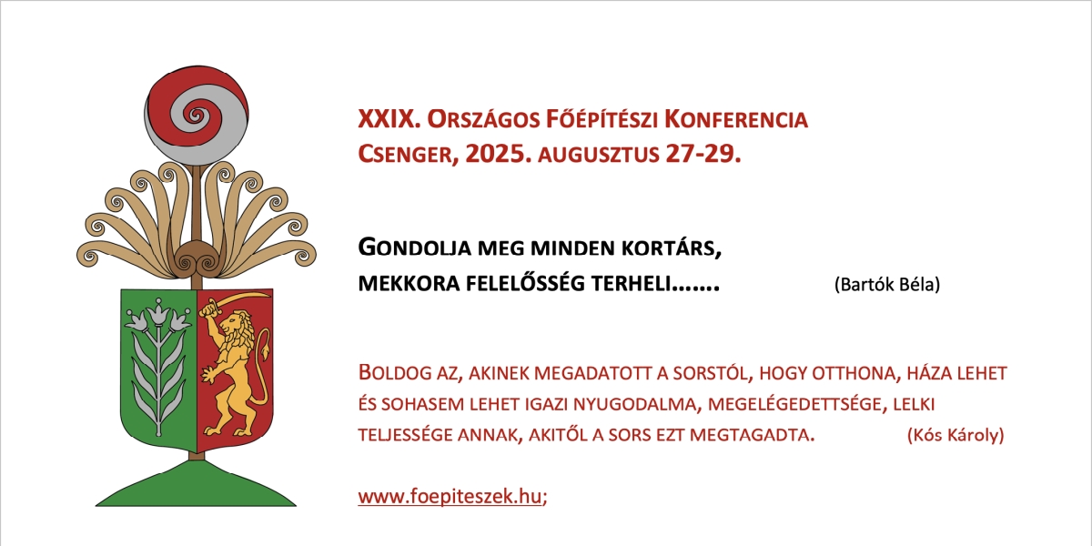 XXIX. Országos Főépítészi Konferencia